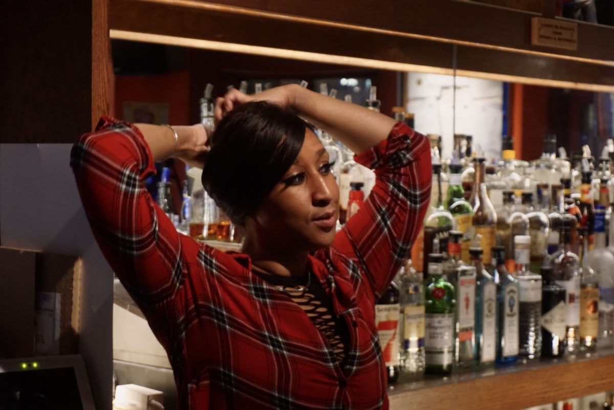 Calloway pins up her hair and serves drinks during the performances. Calloway’s new favorite night was Sunday’s energetic Jazz Funk. “You can't really feel the magnitude of the influence of the culture and the music and everything that is Boston until you come and visit this place,” Calloway said.